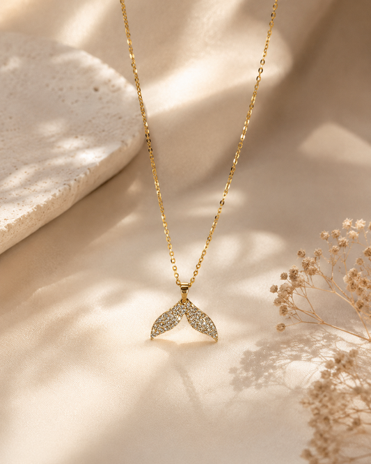Fish Tail 18K Gold Plated Necklace