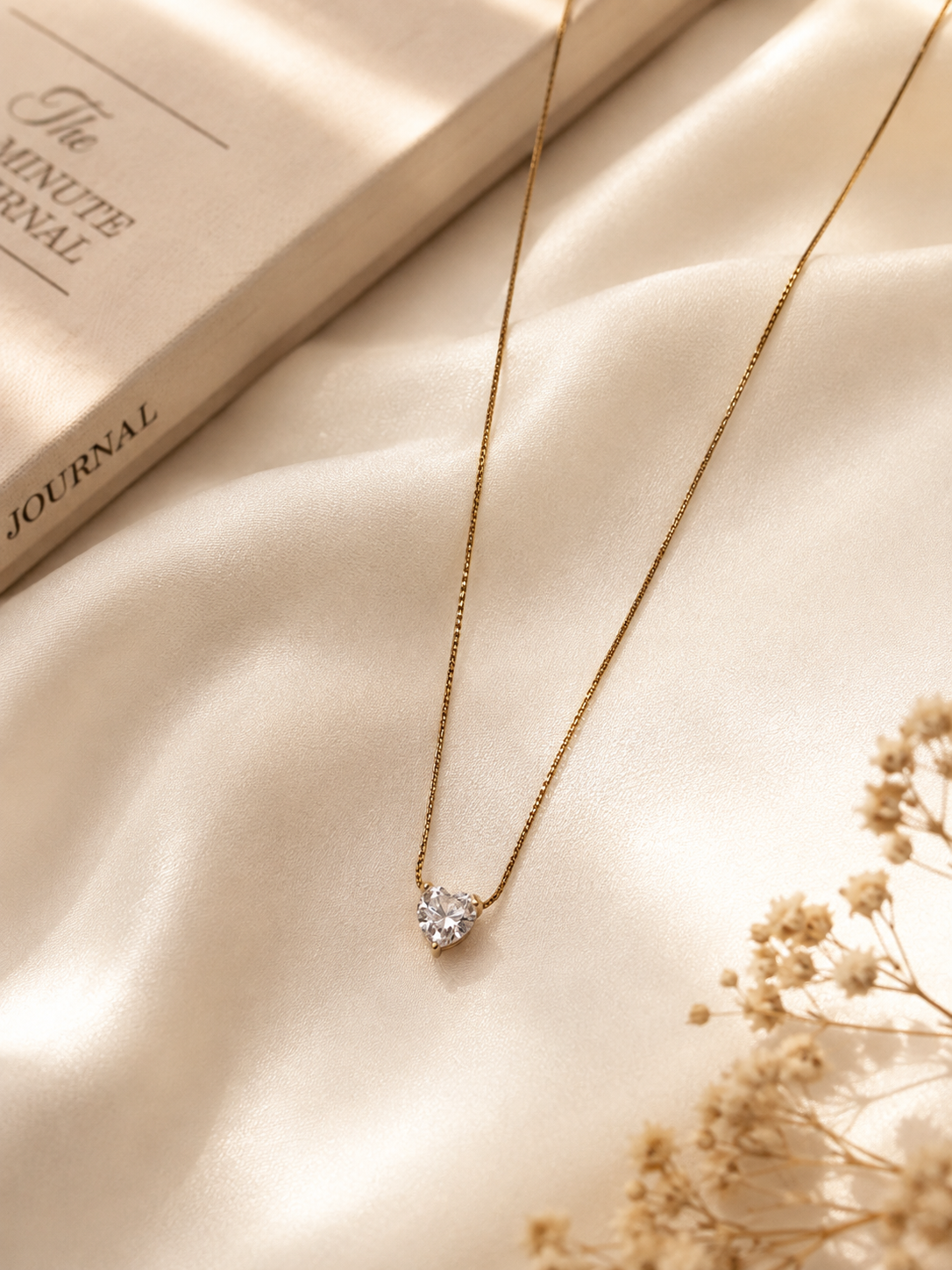 18K Gold Plated Minimal Cute Heart Necklace