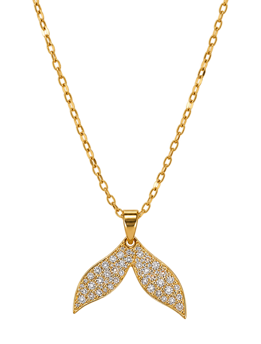 Fish Tail 18K Gold Plated Necklace