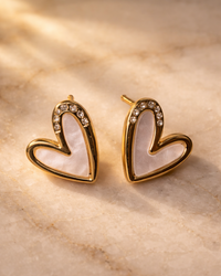 Little Heart 18K Gold Plated Earrings