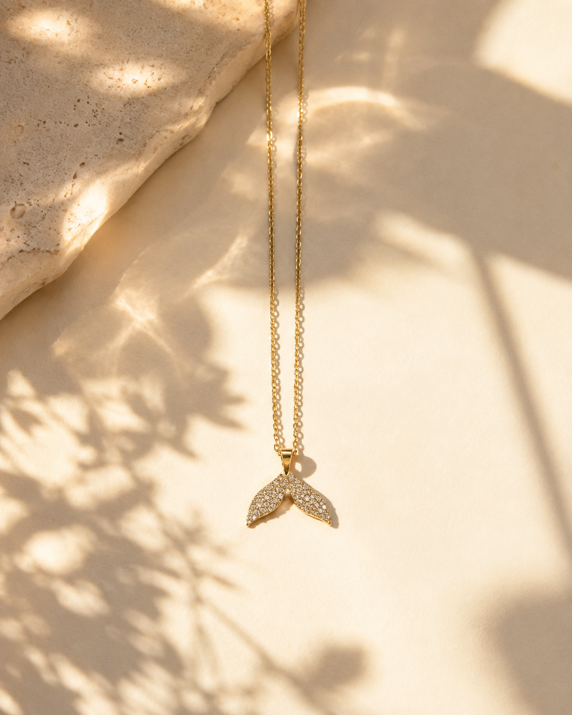 Fish Tail 18K Gold Plated Necklace