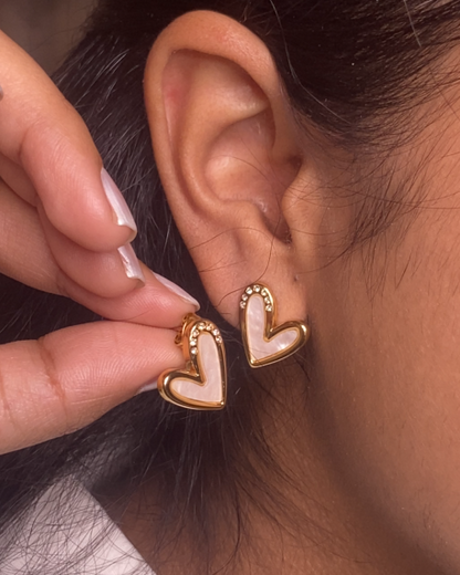 Little Heart 18K Gold Plated Earrings