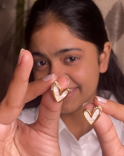 Little Heart 18K Gold Plated Earrings