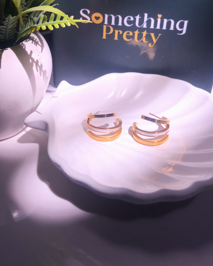 Everyday Spiral 18K Gold Plated Earrings