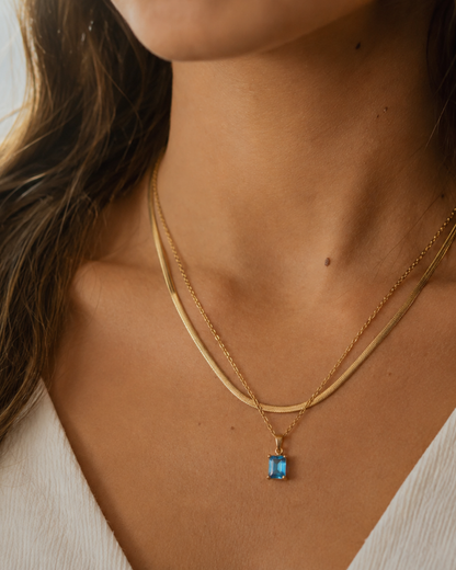 Two Layer 18K Gold Plated Necklace